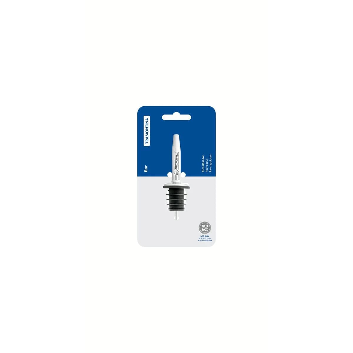 Pico Vertedor Para Botella Barman Tramontina Acero Inox — imagen 2 de 5