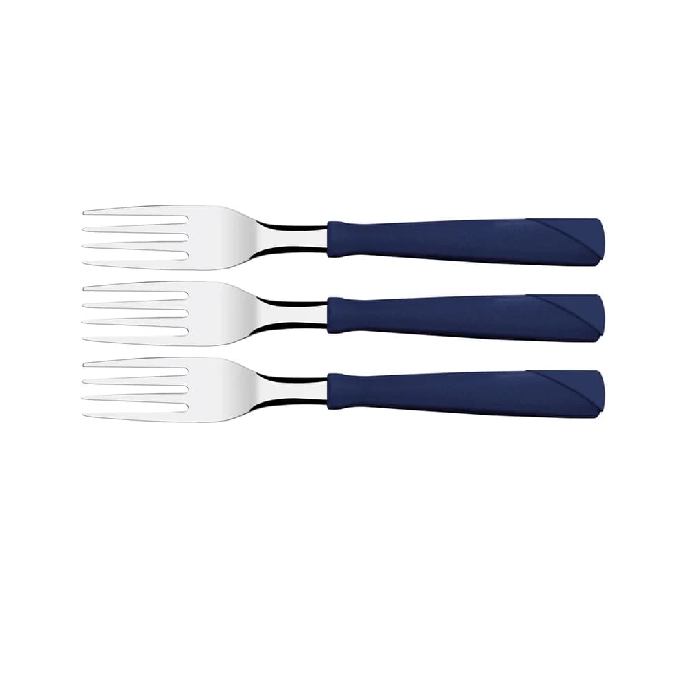 Tenedor De Mesa Tramontina New Kolor X3 Unid Azul — imagen 1 de 3