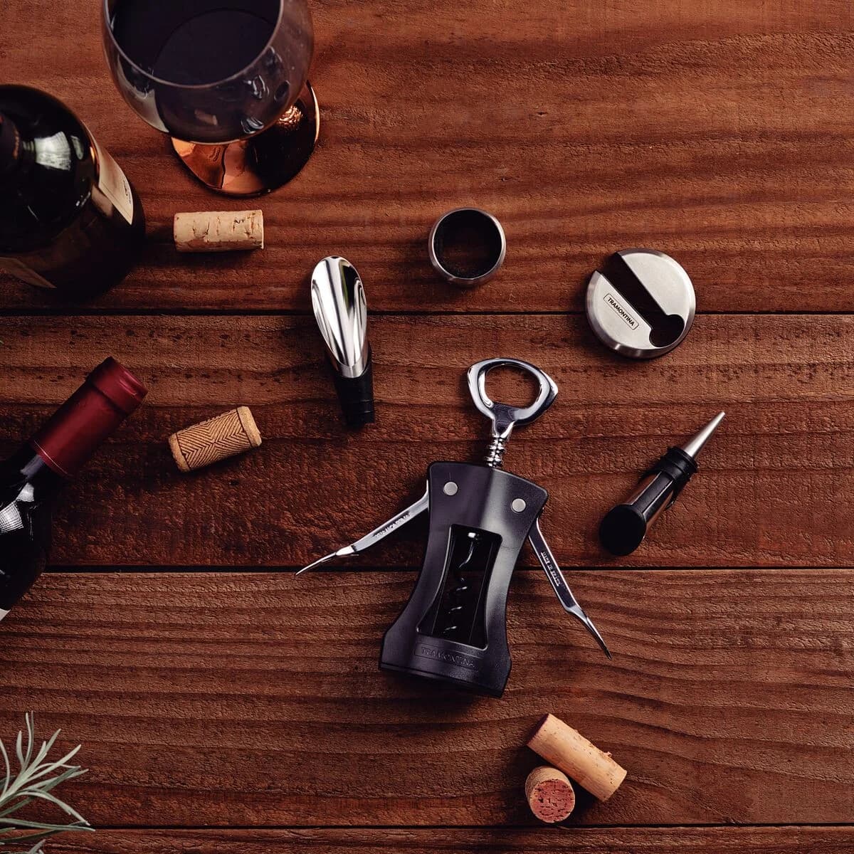 Set De Vino Tramontina Harmoniza Acero Inoxidable 5 Piezas — imagen 3 de 3