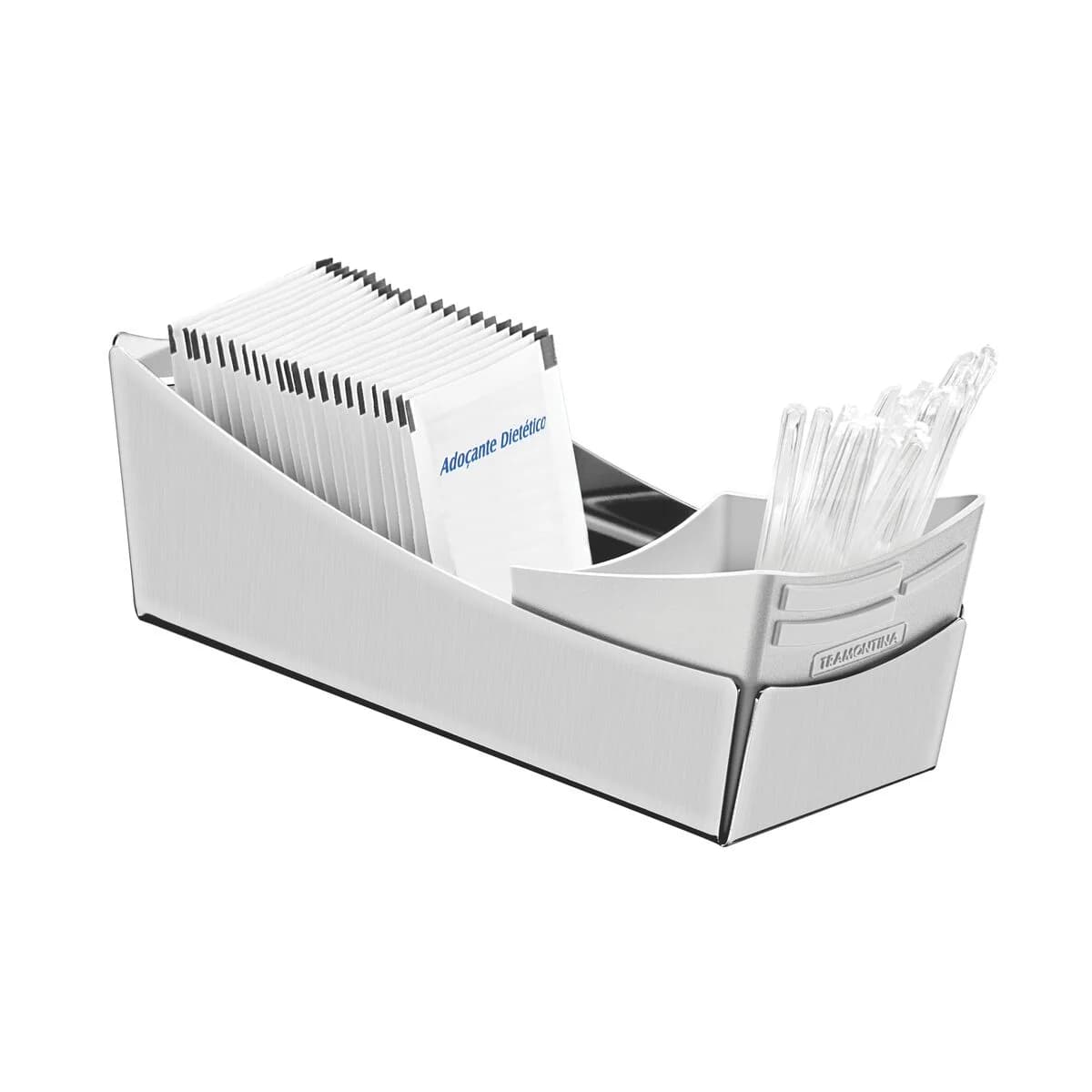 Dispensador De Azucar Porta Sachet Tramontina Acero Inox — imagen 2 de 6
