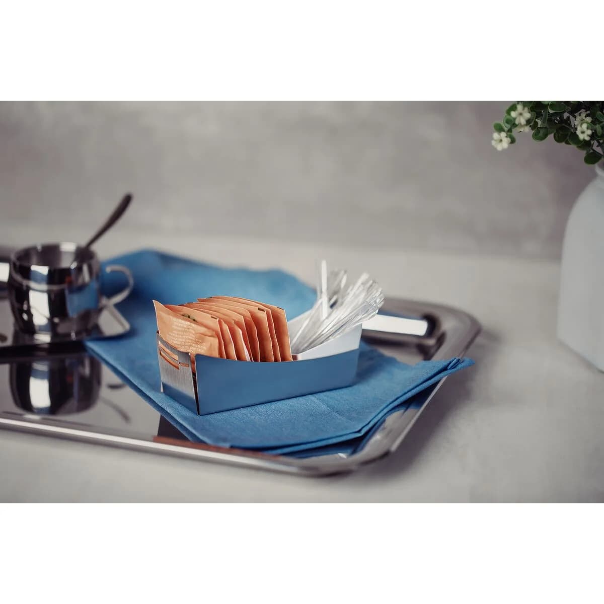 Dispensador De Azucar Porta Sachet Tramontina Acero Inox — imagen 5 de 6