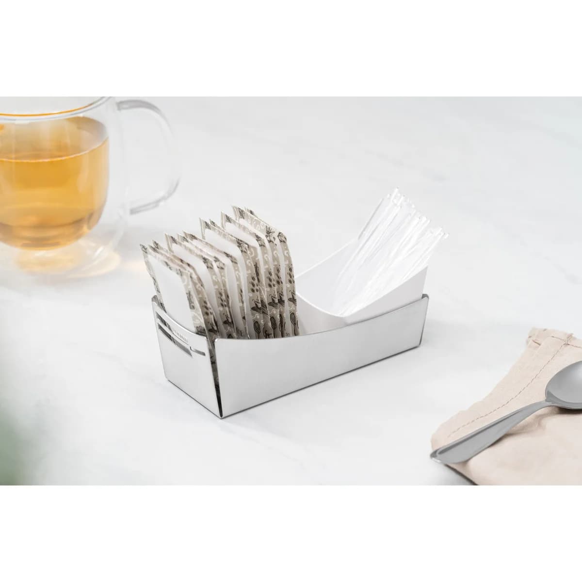 Dispensador De Azucar Porta Sachet Tramontina Acero Inox — imagen 6 de 6