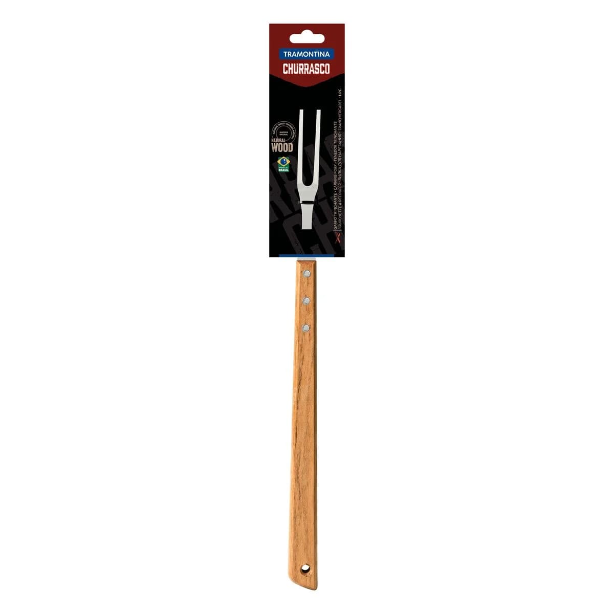 Tenedor Para Asado Tramontina Churrasco Acero Inox 46 Cm — imagen 2 de 4