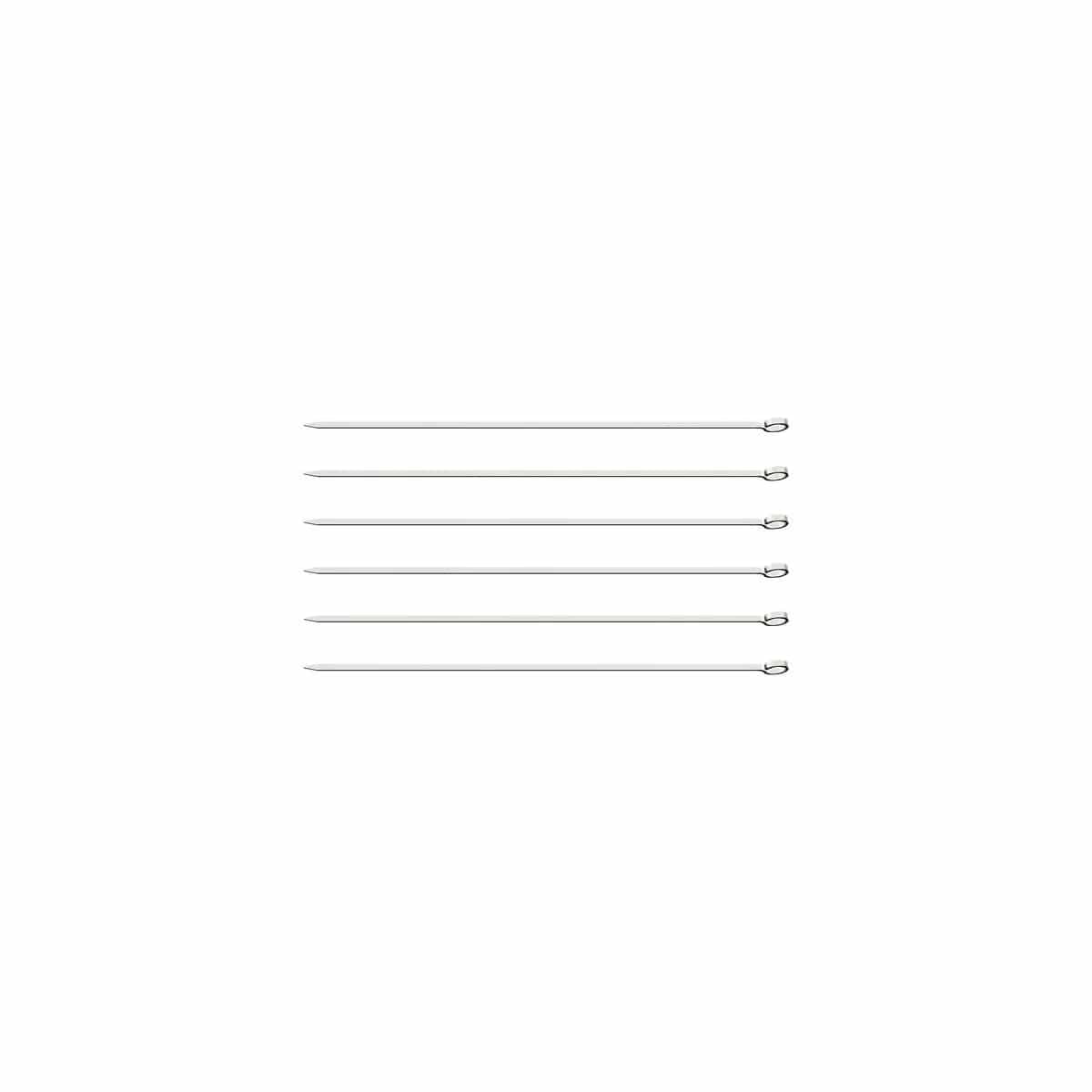 Pincho De Brochette Tramontina Acero Inox X6 Unid 30 Cm
