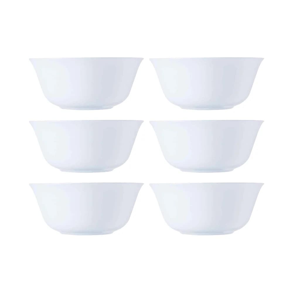 Bowl De Vidrio Blanco Luminarc Carine 330 Ml X6 Unid — imagen 1 de 2