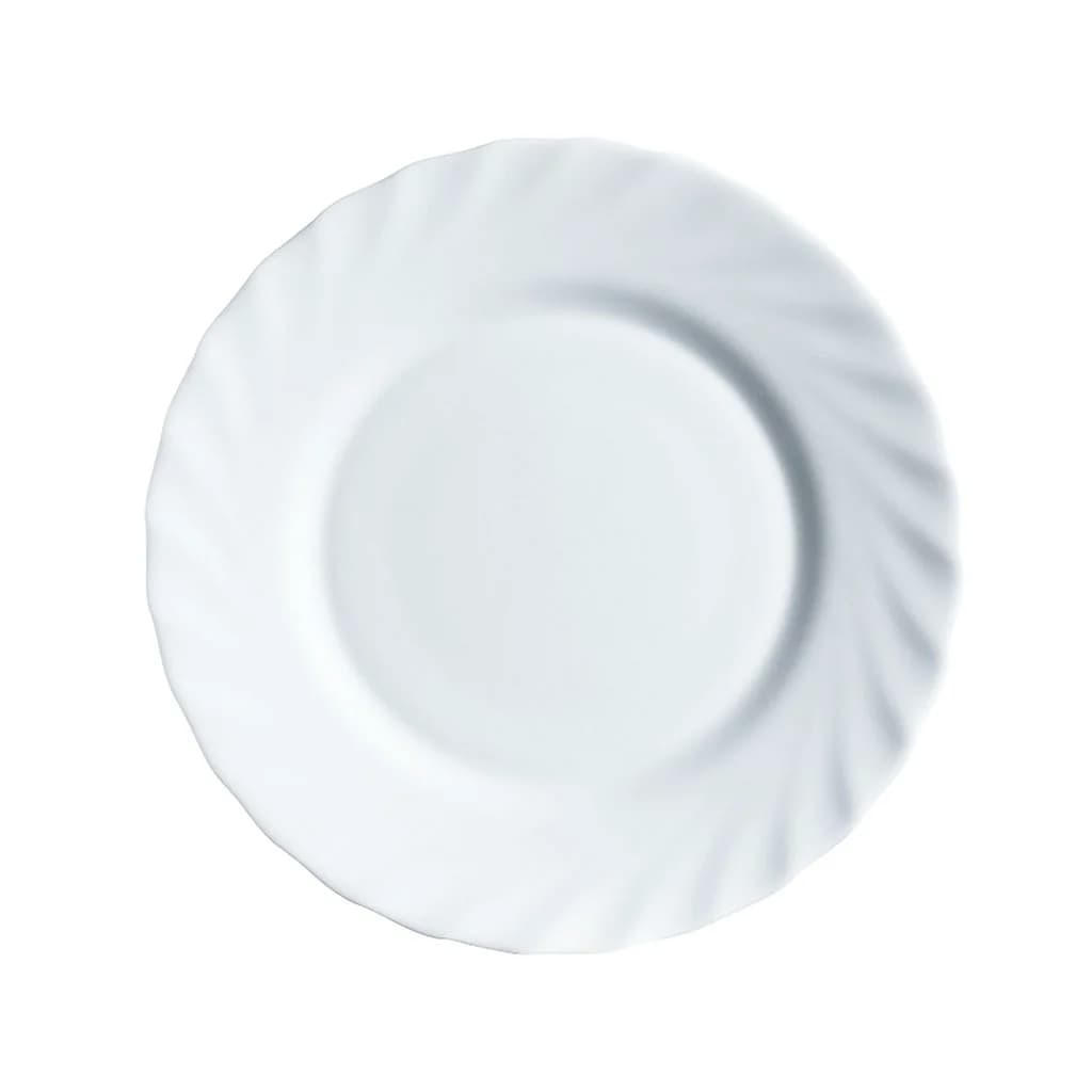 Plato De Postre Vidrio Blanco Luminarc Trianon 19 Cm X6 Unid — imagen 2 de 2