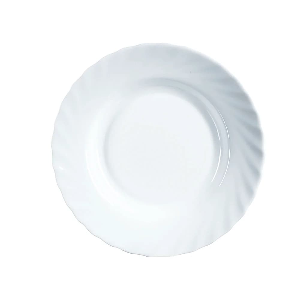 Plato Hondo Vidrio Blanco Luminarc Trianon 23 Cm X6 Unid — imagen 2 de 2