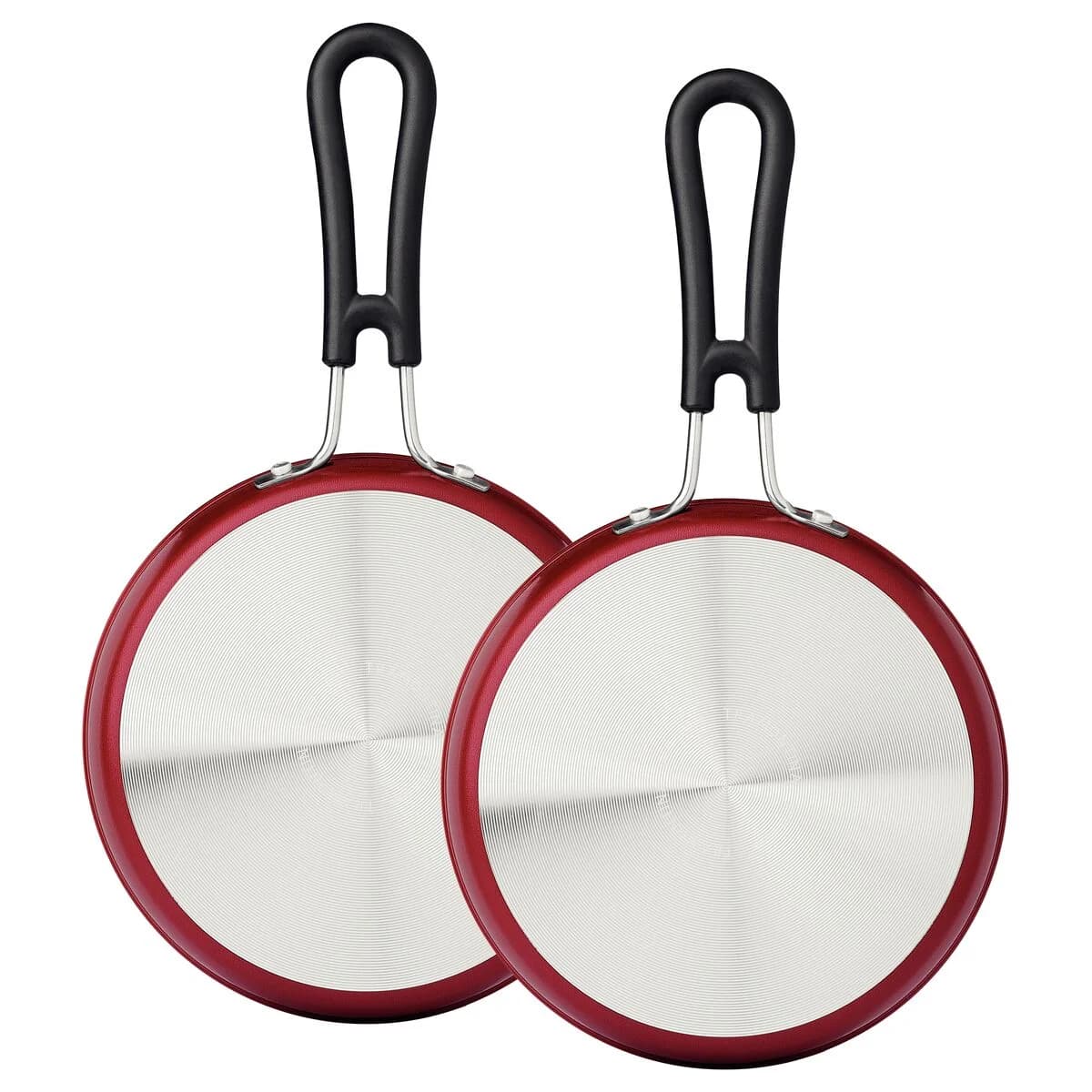 Sarten Doble Antiadherente Tramontina Teflon 24 Cm Rojo — imagen 2 de 3