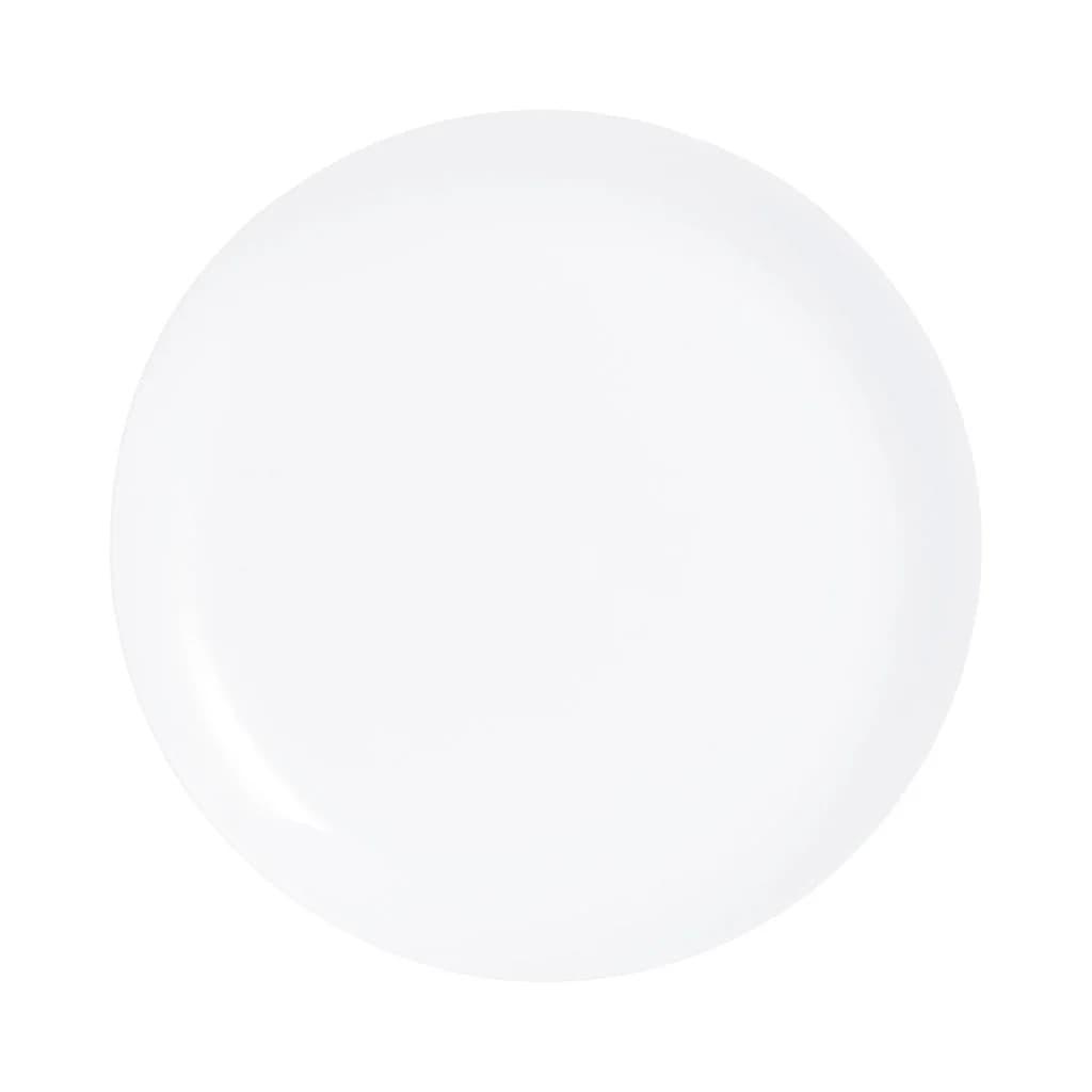Plato Llano Vidrio Blanco Luminarc Diwali 27 Cm X6 Unid — imagen 2 de 2