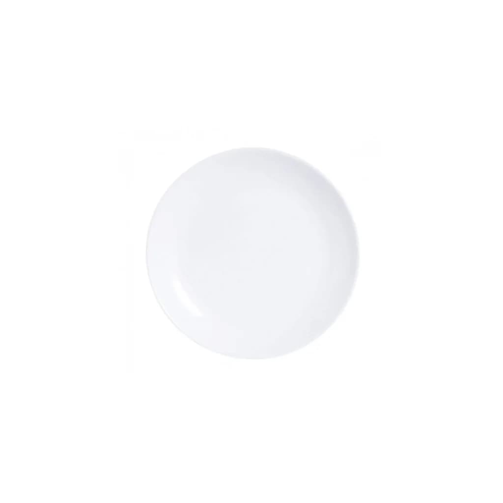 Plato De Postre Vidrio Blanco Luminarc Diwali 19 Cm X6 Unid — imagen 2 de 2