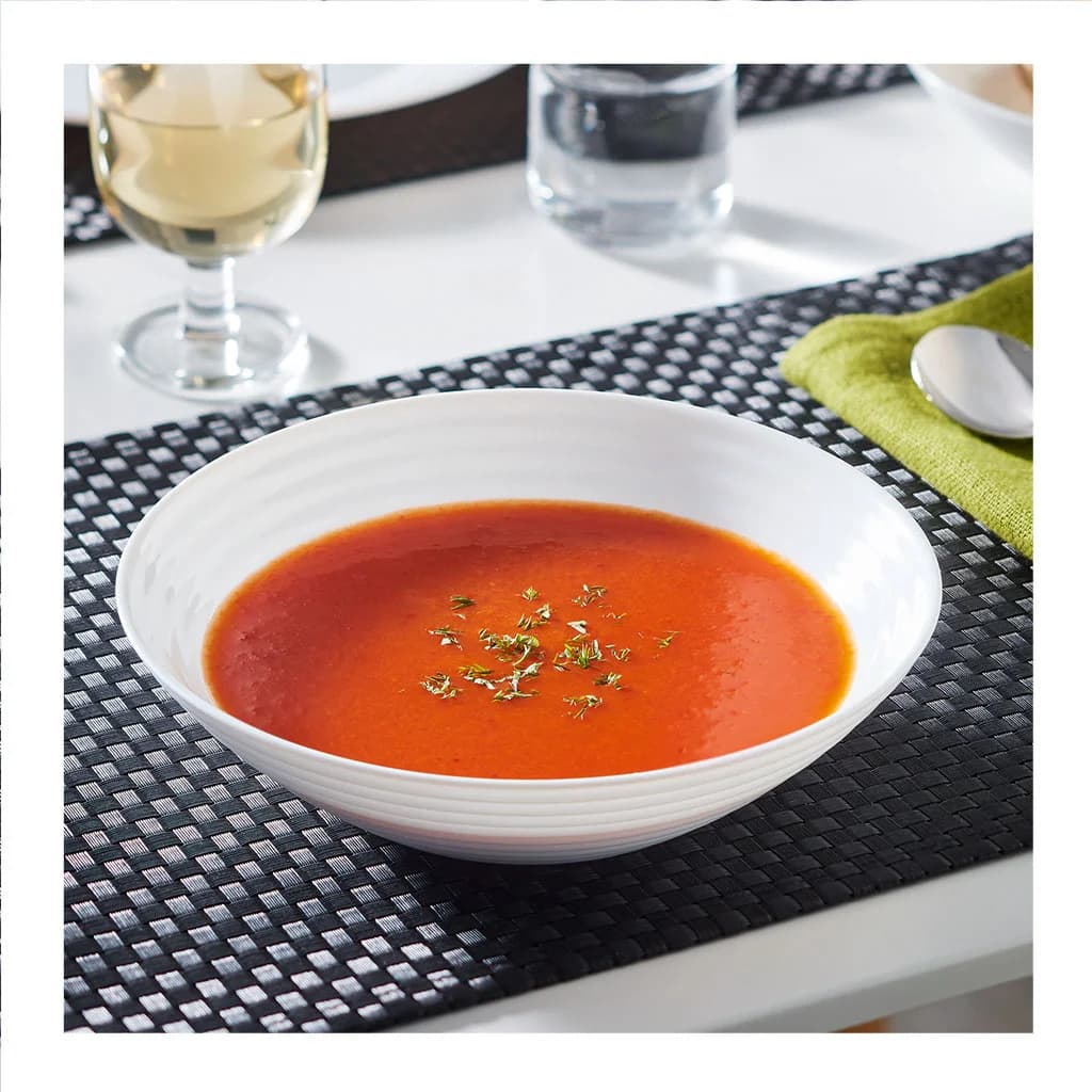 Bowl De Vidrio Blanco 20 Cm X 5,5 Cm Luminarc Harena X6 Unid — imagen 3 de 3