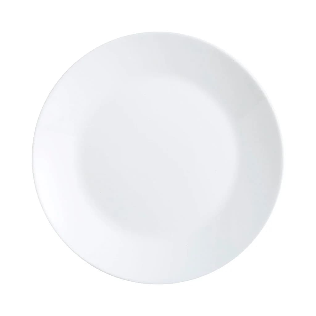 Plato Llano Vidrio Blanco 25 Cm Luminarc Zelie X6 Unid — imagen 2 de 3