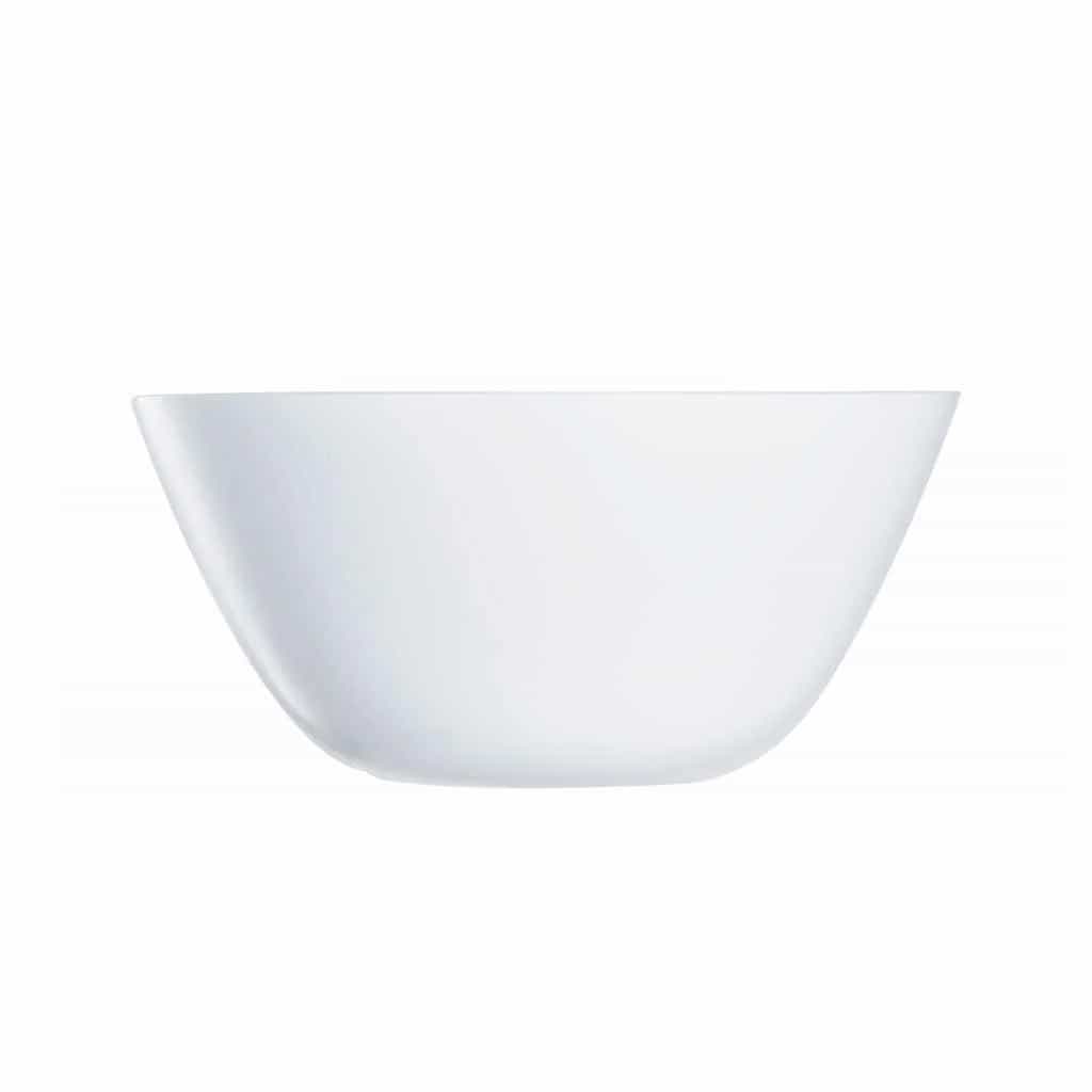 Bowl De Vidrio Blanco Luminarc Zelie 24 Cm X 10,5 Cm