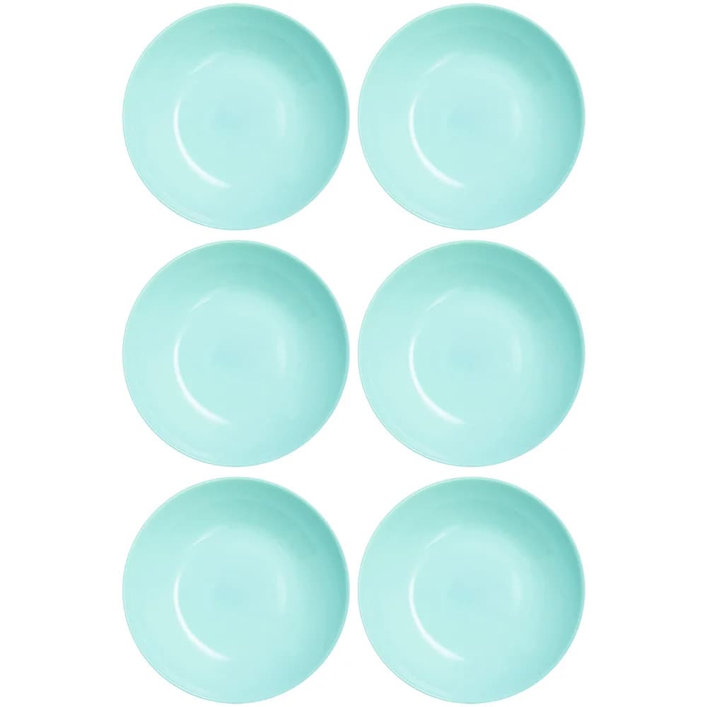 Plato Hondo Vidrio 20 Cm Luminarc Diwali X6 Unid Turquesa — imagen 1 de 4
