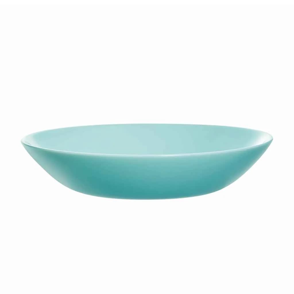 Plato Hondo Vidrio 20 Cm Luminarc Diwali X6 Unid Turquesa — imagen 3 de 4