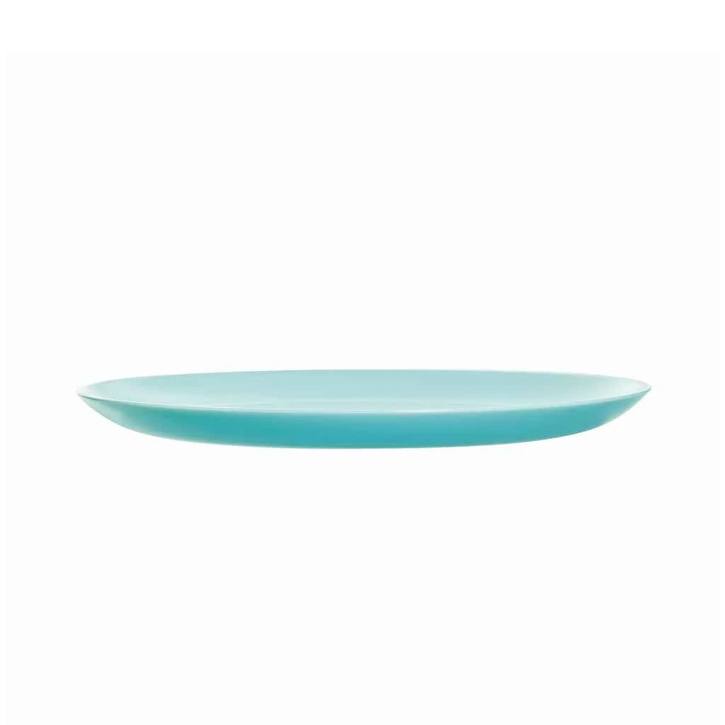 Plato Postre Vidrio 19 Cm Luminarc Diwali X6 Unid Turquesa — imagen 3 de 4