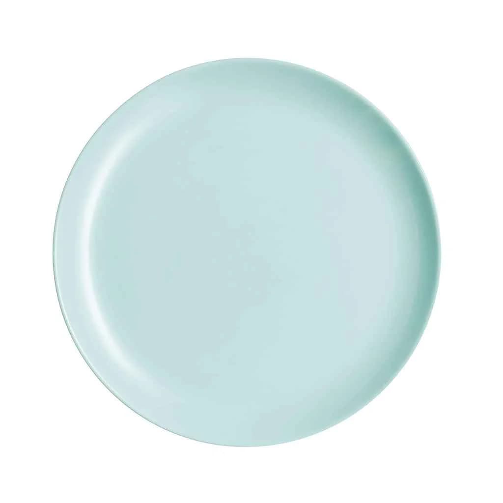 Plato Llano Vidrio 25 Cm Luminarc Diwali X6 Unid Turquesa — imagen 2 de 4