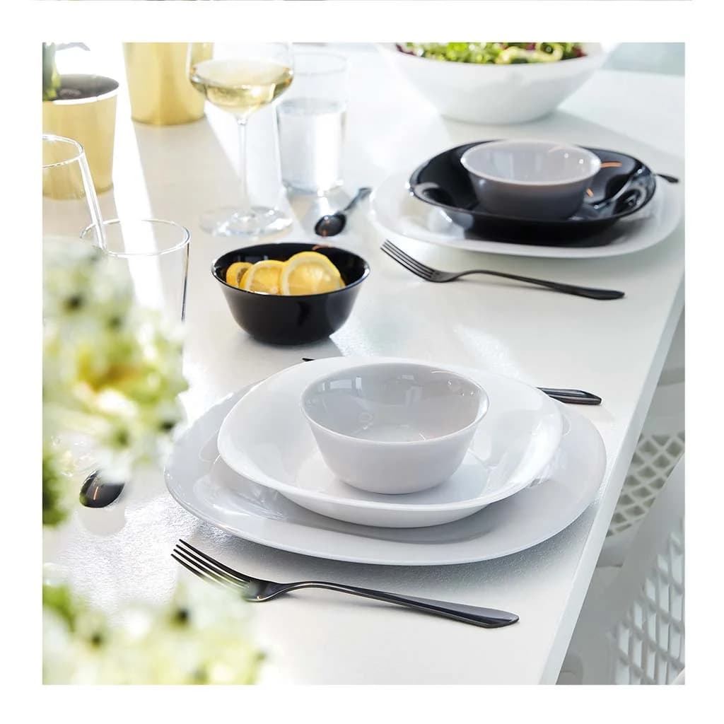 Plato Llano Vidrio Luminarc 27 Cm Granite Carine X6 Unid — imagen 4 de 4