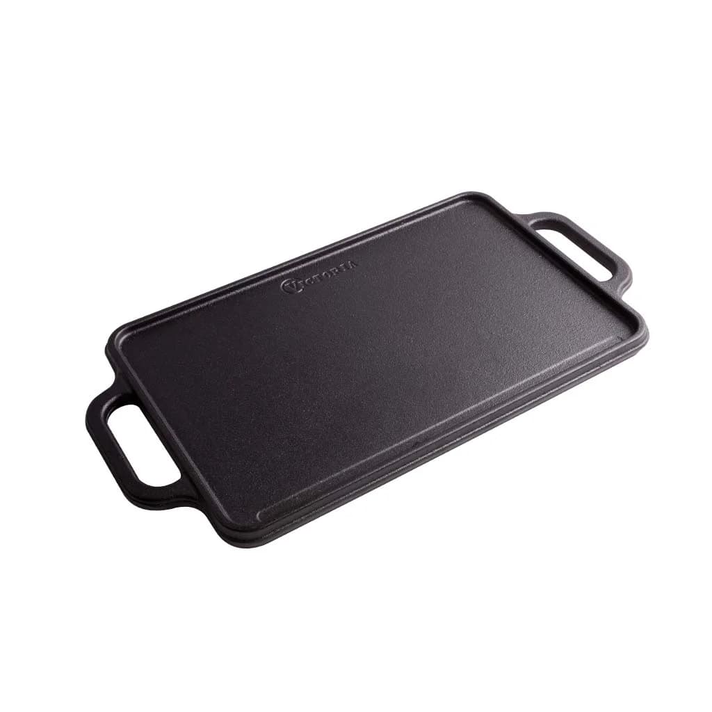 Plancha De Hierro Curado Reversible 21 X 33 Cm Victoria — imagen 3 de 5