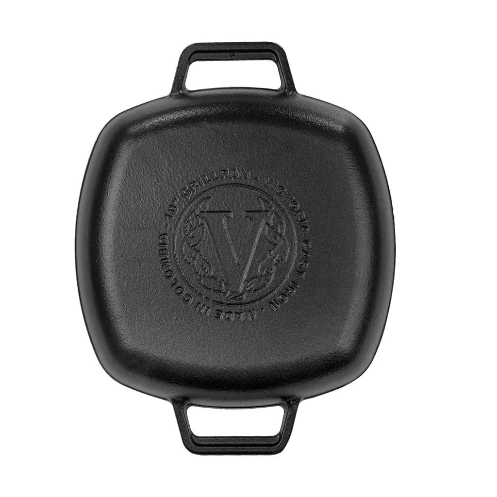 Plancha De Hierro Esmaltado Victoria Doble Asa Grill 25 Cm — imagen 3 de 4