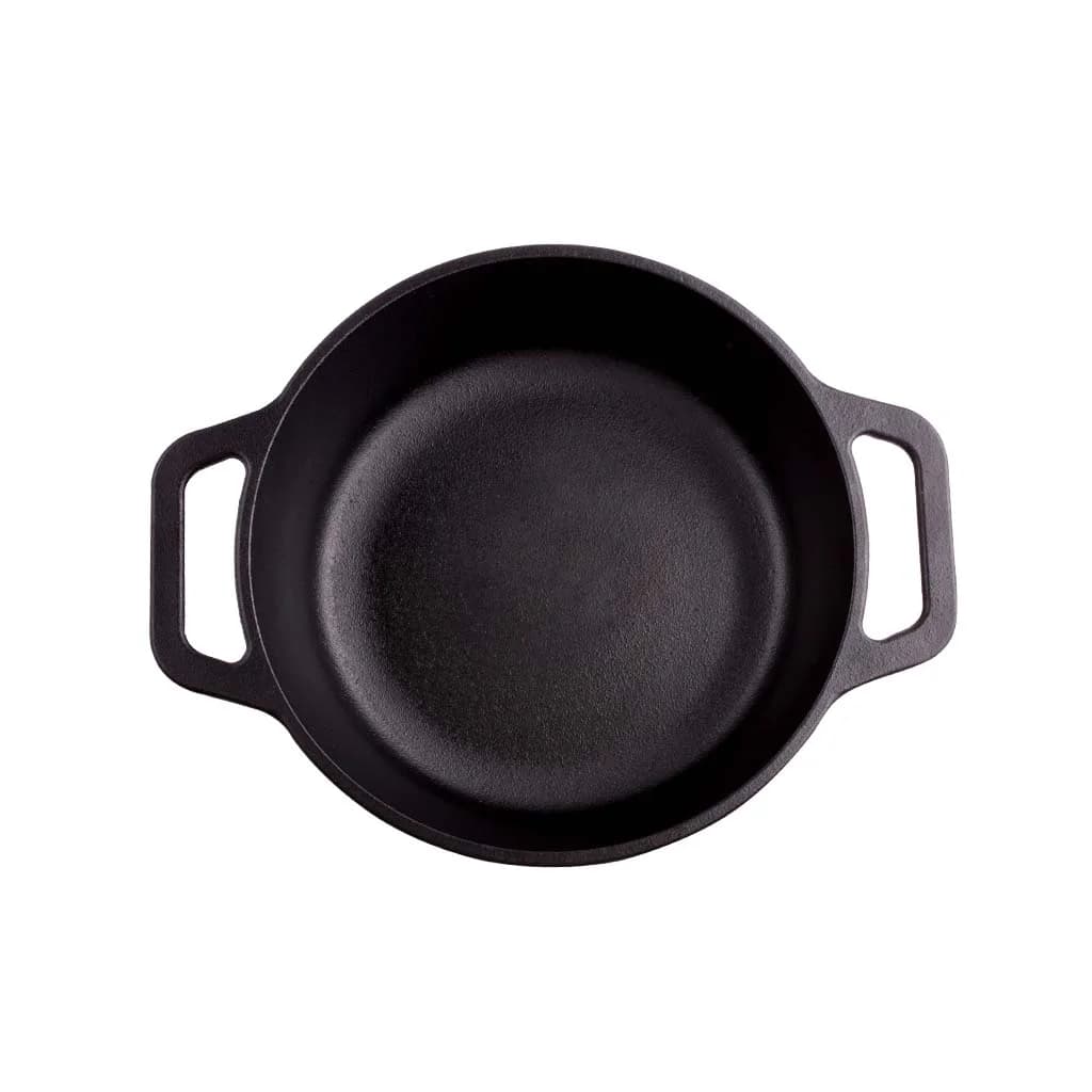 Cacerola De Hierro Curado 24 Cm Con Asas 4 Litros Victoria — imagen 2 de 4