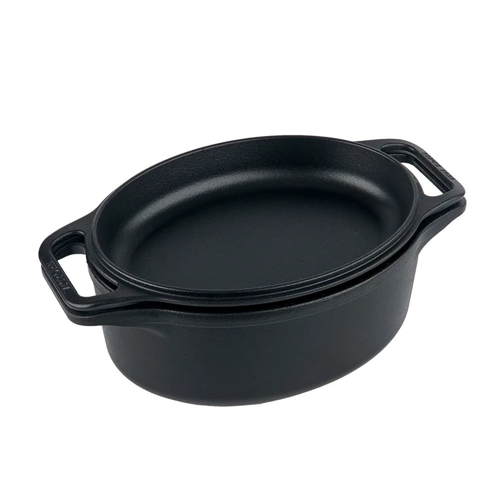 Olla C/tapa Doble Uso Hierro Curado Victoria 5,7 Litros — imagen 2 de 5