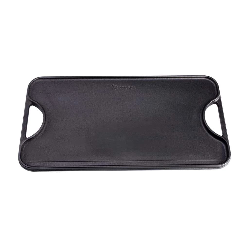 Plancha De Hierro Curado Victoria Reversible 47 X 25 Cm — imagen 3 de 4