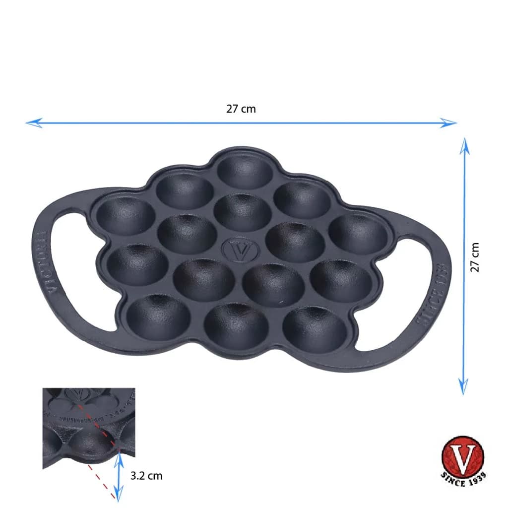 Provolonera De Hierro Esmaltado Victoria Con Asas — imagen 4 de 5