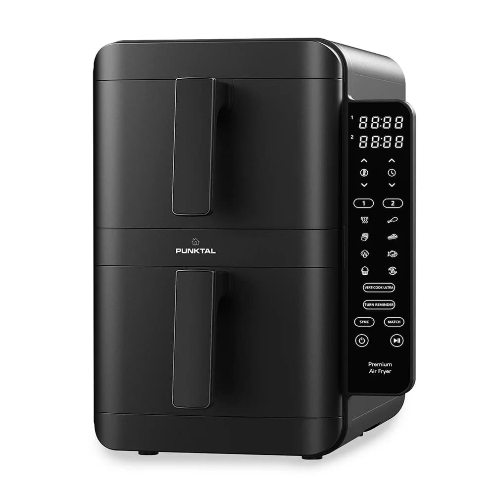 Freidora Sin Aceite Punktal Digital Doble Vertical PK-390 FD — imagen 2 de 2