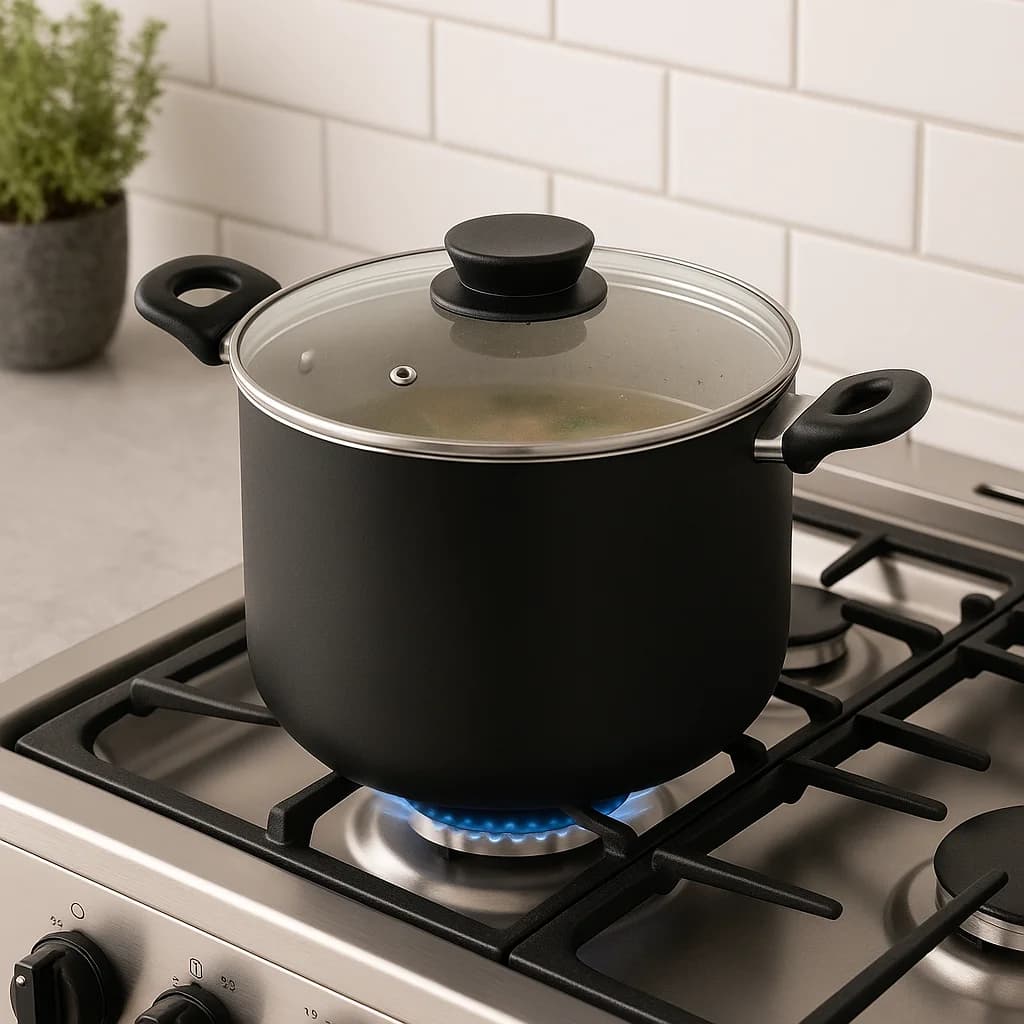 Juego Batería De Cocina Tramontina Antiadherente 9 Pz Linz - NEGRO — imagen 3 de 4