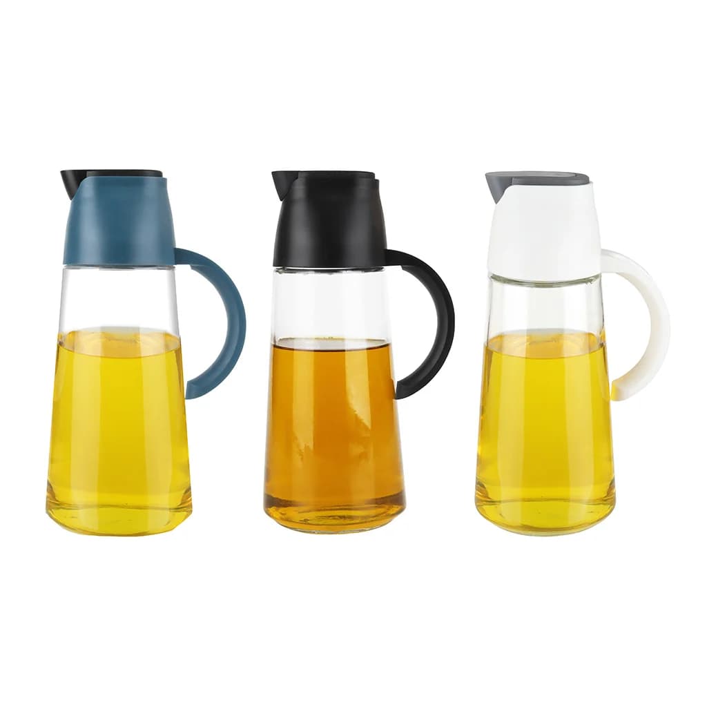 Aceitera Con Tapa Automatica 630 Ml Vidrio Plastico Selecta — imagen 1 de 3