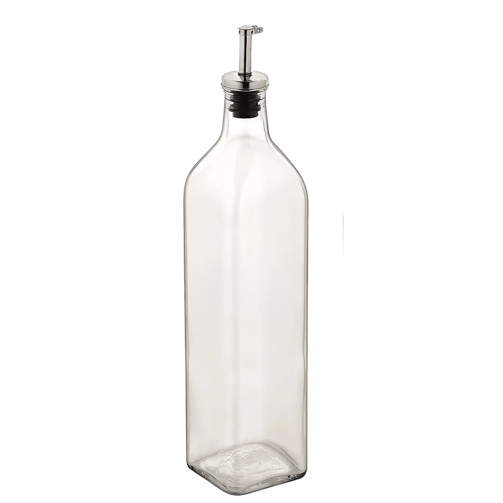Aceitera Vinagrera 750 Ml De Vidrio Tapa Metal Renga — imagen 1 de 2