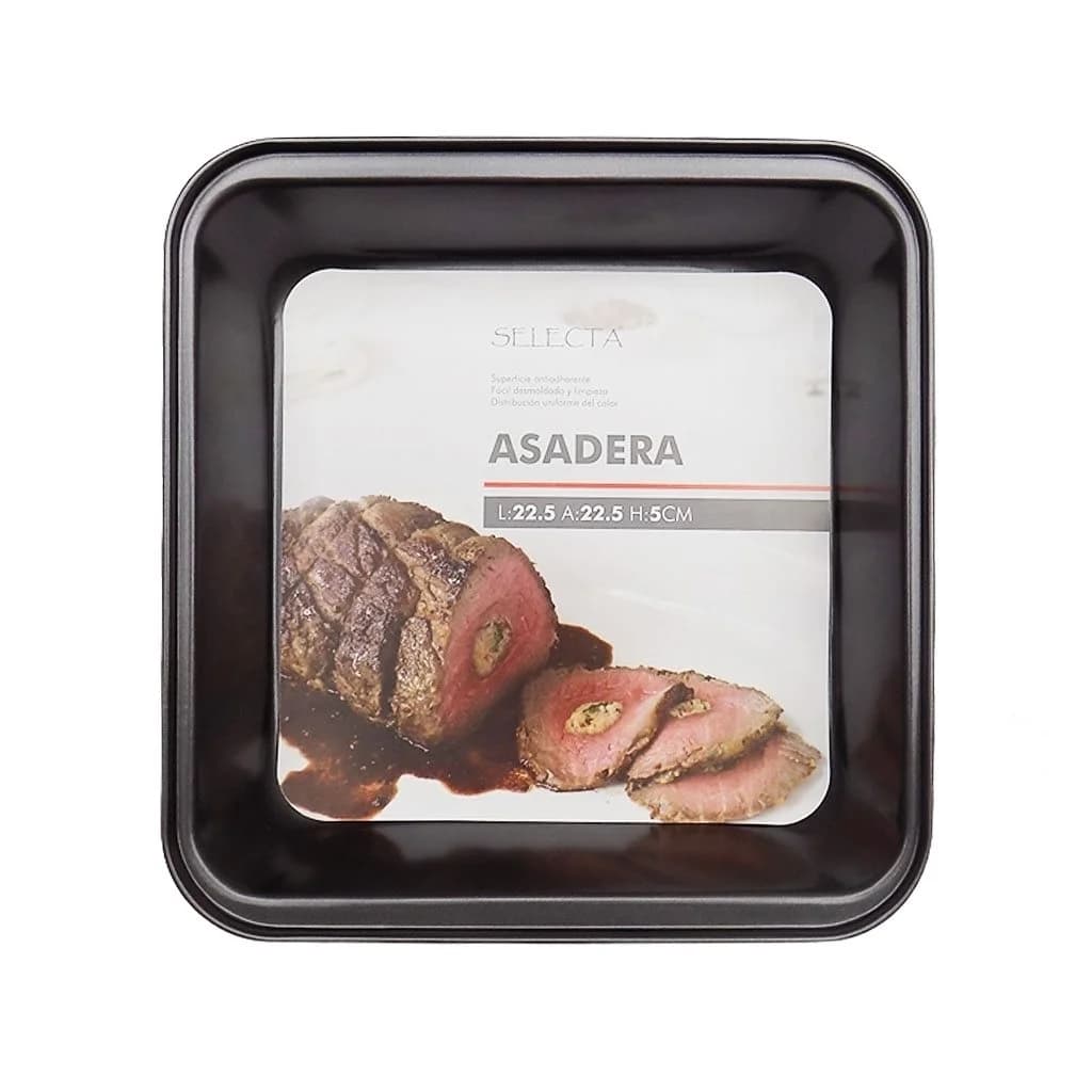Asadera Cuadrada Antiadherente Selecta 23 X 23 X 5 Cm — imagen 2 de 2