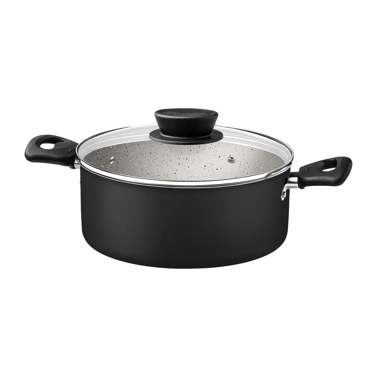 Juego De Ollas Tramontina Bateria Linz 7 Piezas Antiadherente - NEGRO — imagen 6 de 10