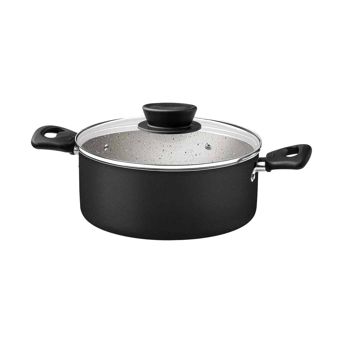 Juego De Ollas Tramontina Bateria Linz 7 Piezas Antiadherente - NEGRO — imagen 7 de 10