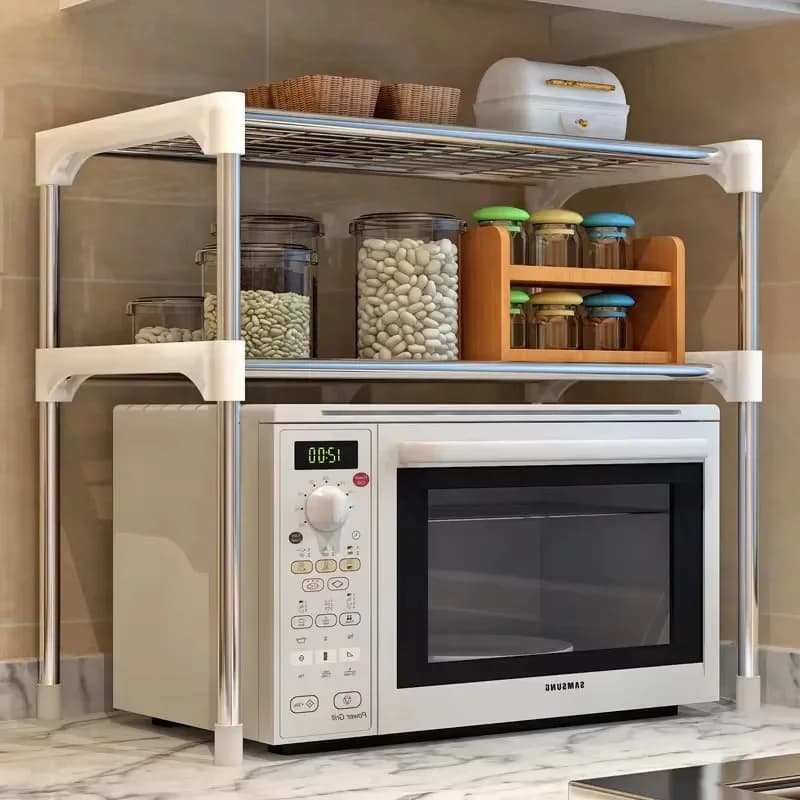 Estante Para Microondas Organizador Cocina Rack Ajustable — imagen 2 de 4