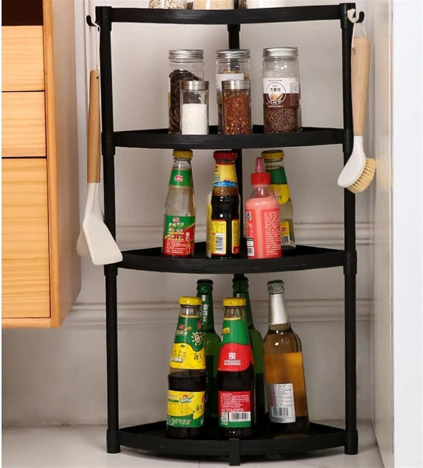 Estante Esquinero 4 Niveles Organizador Baño Cocina — imagen 2 de 3