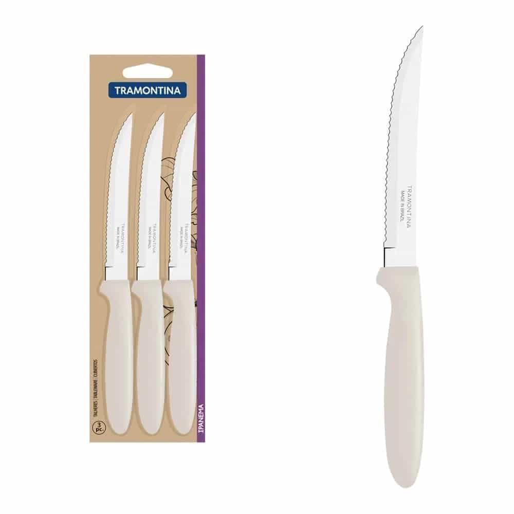 Cuchillo De Asado Ipanema X3 Unid. Tramontina