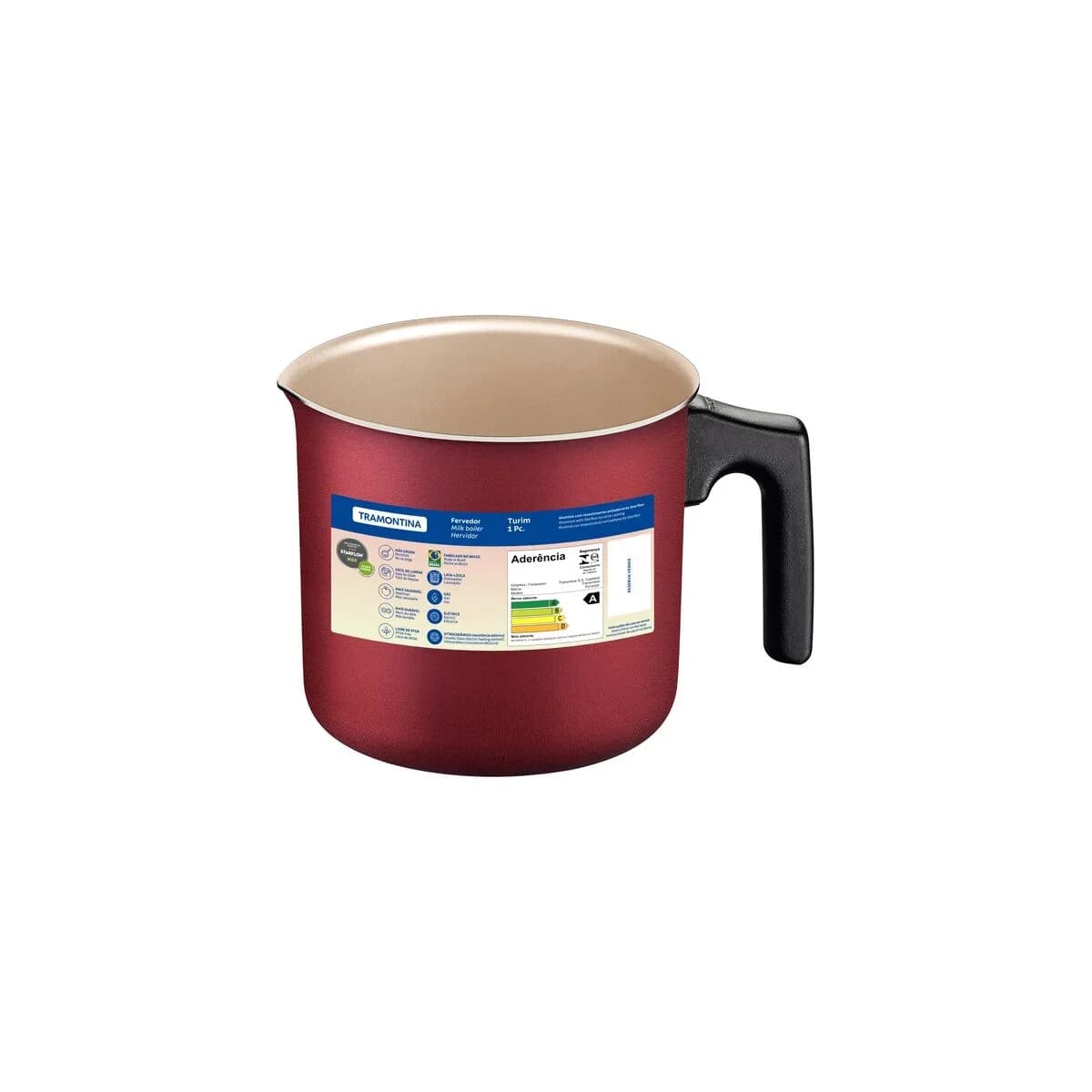 Hervidor Tramontina 12 Cm 1 Litro Teflon Turim Antiadherente — imagen 2 de 2