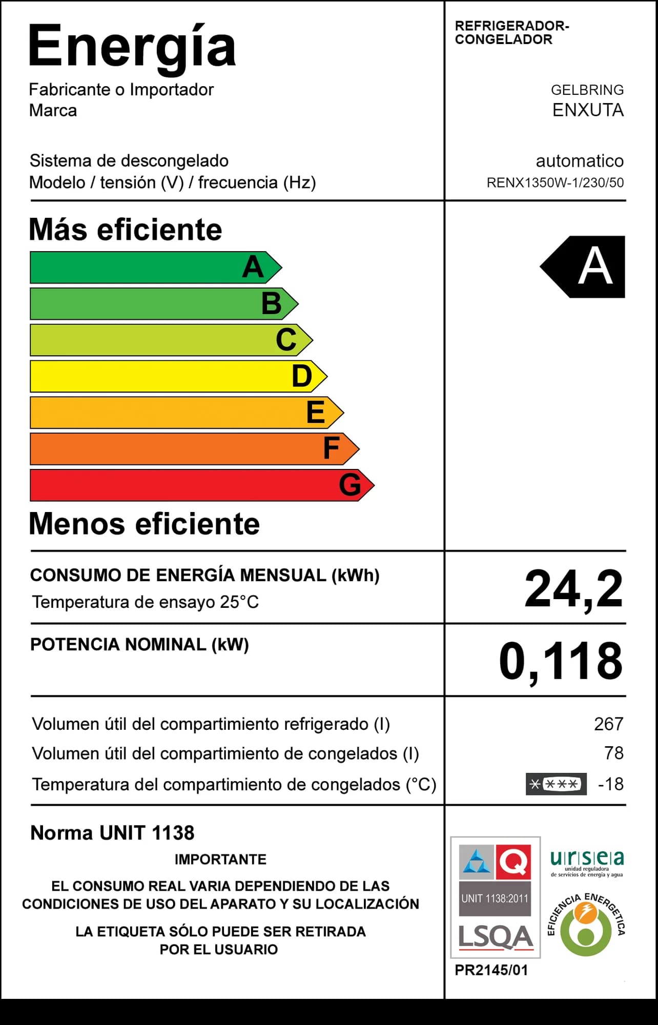 Refrigerador No frost — imagen 3 de 3