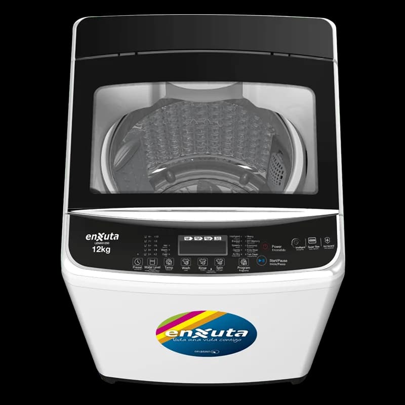Lavarropa Automático Carga Superior 12 kg con Bomba y Tapa de Vidrio — imagen 3 de 3