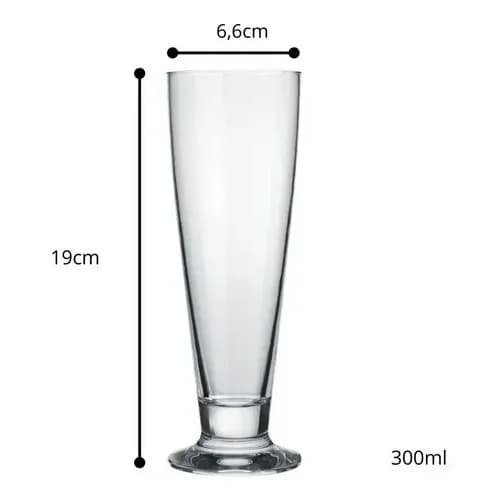 Vaso Tulipa De Cerveza Nadir 300 Ml Vidrio Pack X12 — imagen 2 de 10