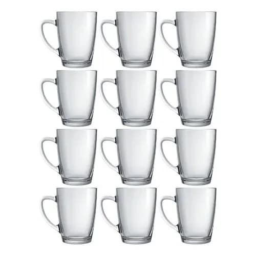 Taza De Café Y Cappuccino Nadir Tarsila 300 Ml Vidrio Set X12 — imagen 1 de 3