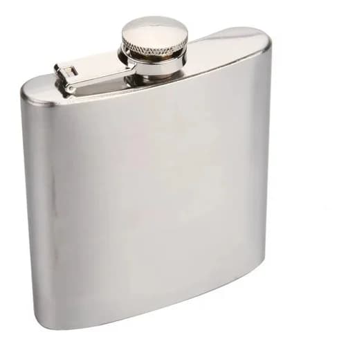 Petaca Acero Inoxidable 180 Ml De Bolsillo Con Tapa Hermética — imagen 1 de 5