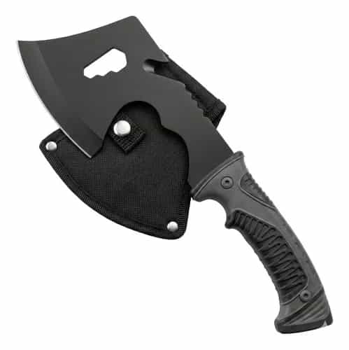Hacha Táctica Compacta 30 Cm De Acero Con Funda