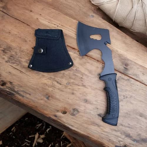 Hacha Táctica Compacta 30 Cm De Acero Con Funda — imagen 2 de 4