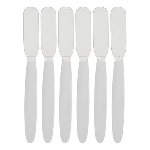 Juego De Espátulas Para Manteca Tramontina 6 Piezas Blanco — imagen 2 de 3