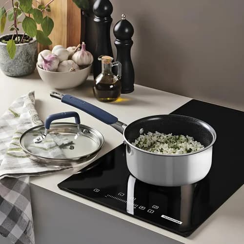 Cacerola Tramontina Romagna Cerámica Y Aluminio 16 Cm Con Tapa Negra — imagen 2 de 3
