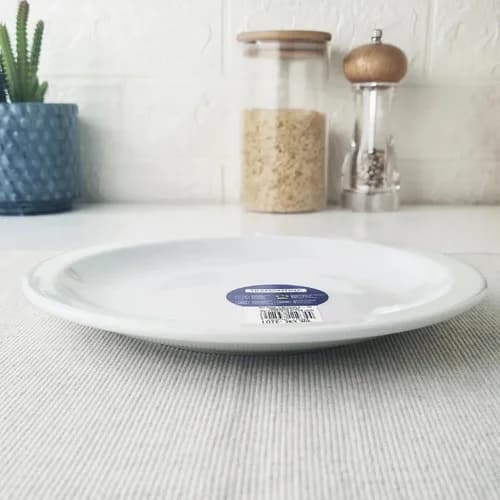 Plato Postre Tramontina Laura Porcelana 21 Cm X6 Unidades Blanco — imagen 5 de 9