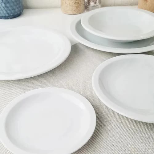 Plato Postre Tramontina Laura Porcelana 21 Cm X6 Unidades Blanco — imagen 9 de 9